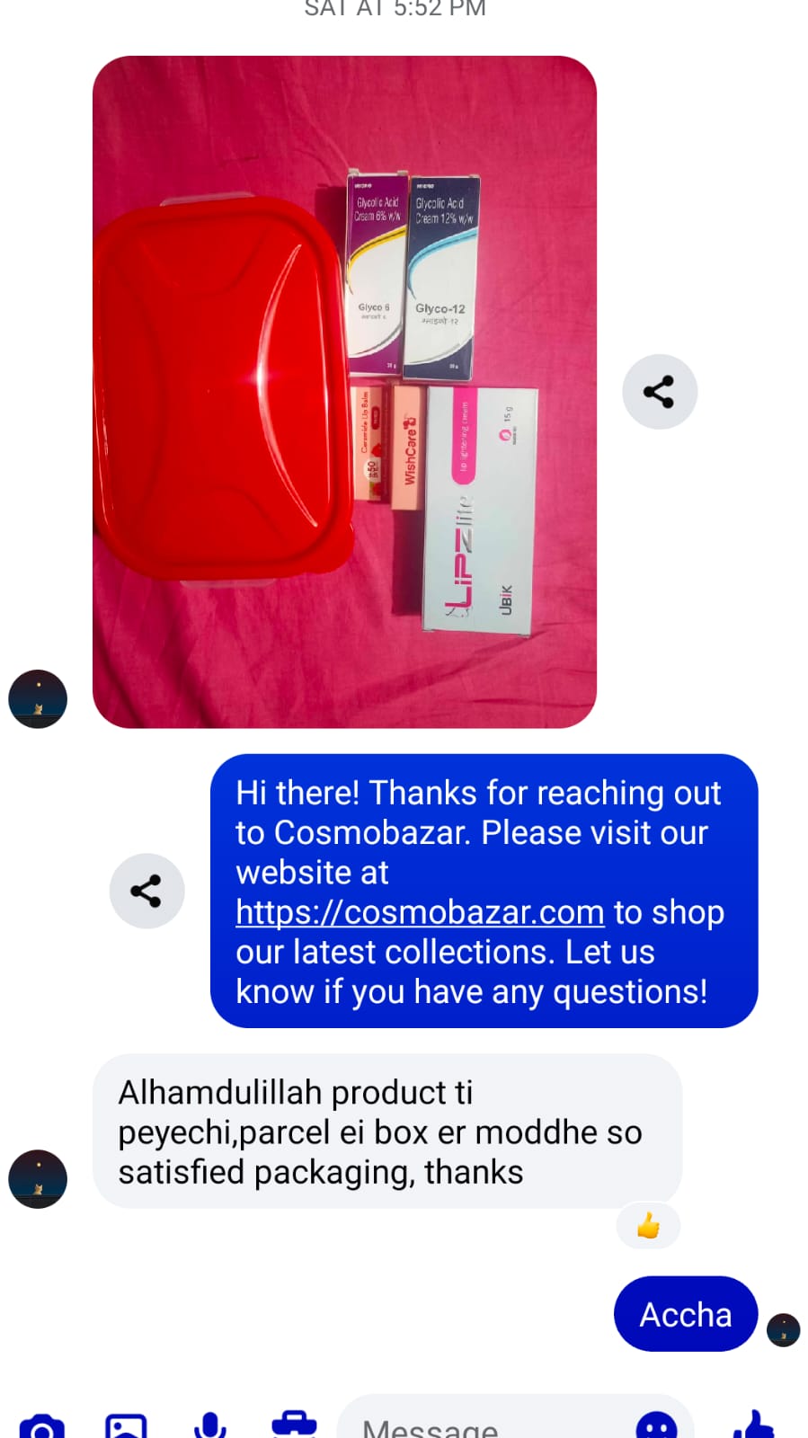 Customer review