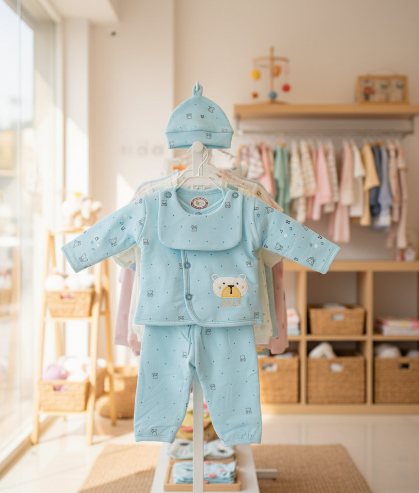 Baby Winter Thermal Premium Set (0–12 Months, 4 Pieces)
