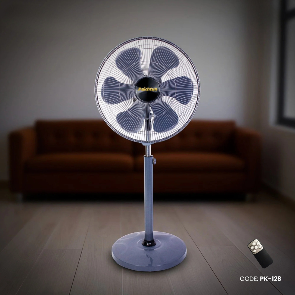 Pakhtun Tezra-450PP-G 18-Inch-High Speed Remote Control Stand Fan (Grey) | PK-128_img_1
