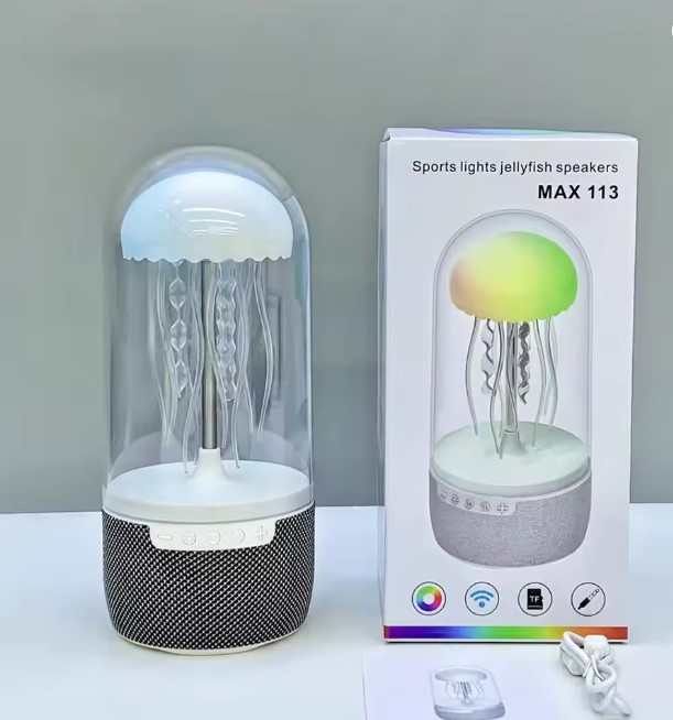 MAX-113 Jellyfish Bluetooth Speaker with LED Lights, 10W Stereo Sound, Bluetooth 5.2 & 6H Battery Life_img_5