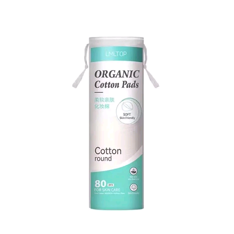 LMLTOP Soft Skin Friendly Organic Cotton Pads 80pcs