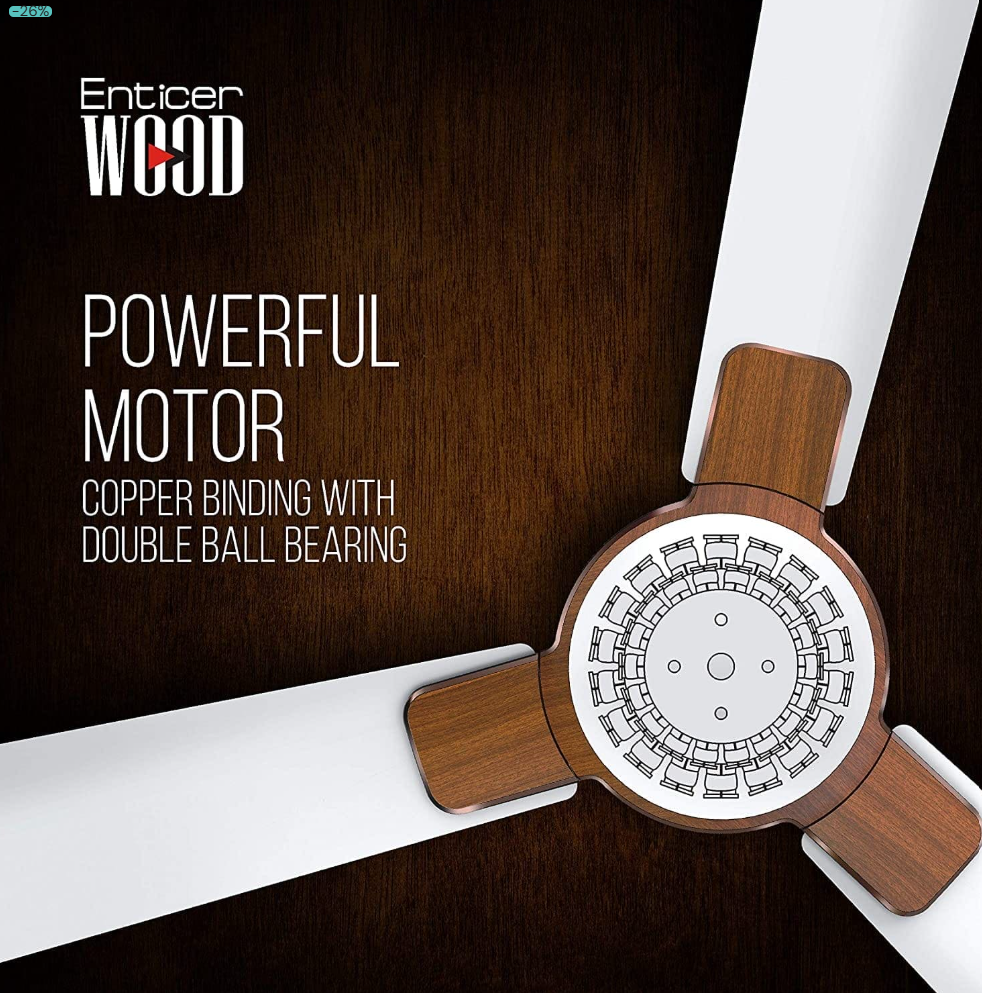 Havells ENTICER ART 56" Ceiling Fan ( Rosewood ) H-291_img_1