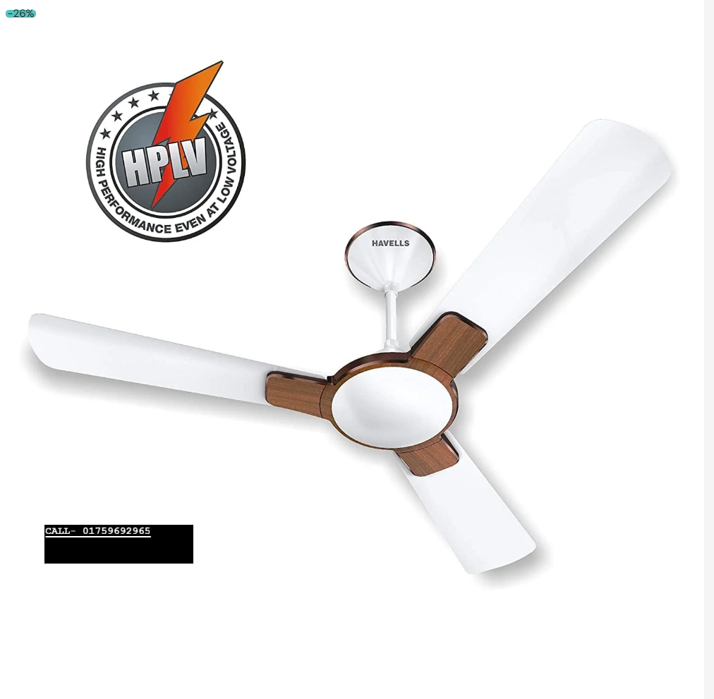 Havells ENTICER ART 56" Ceiling Fan ( Rosewood ) H-291_img_2