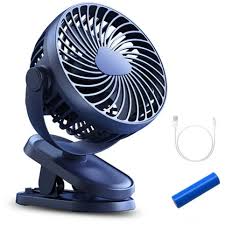 P8 Portable Mini USB Rechargeable 1200mAh Mini Clip Fan_img_3