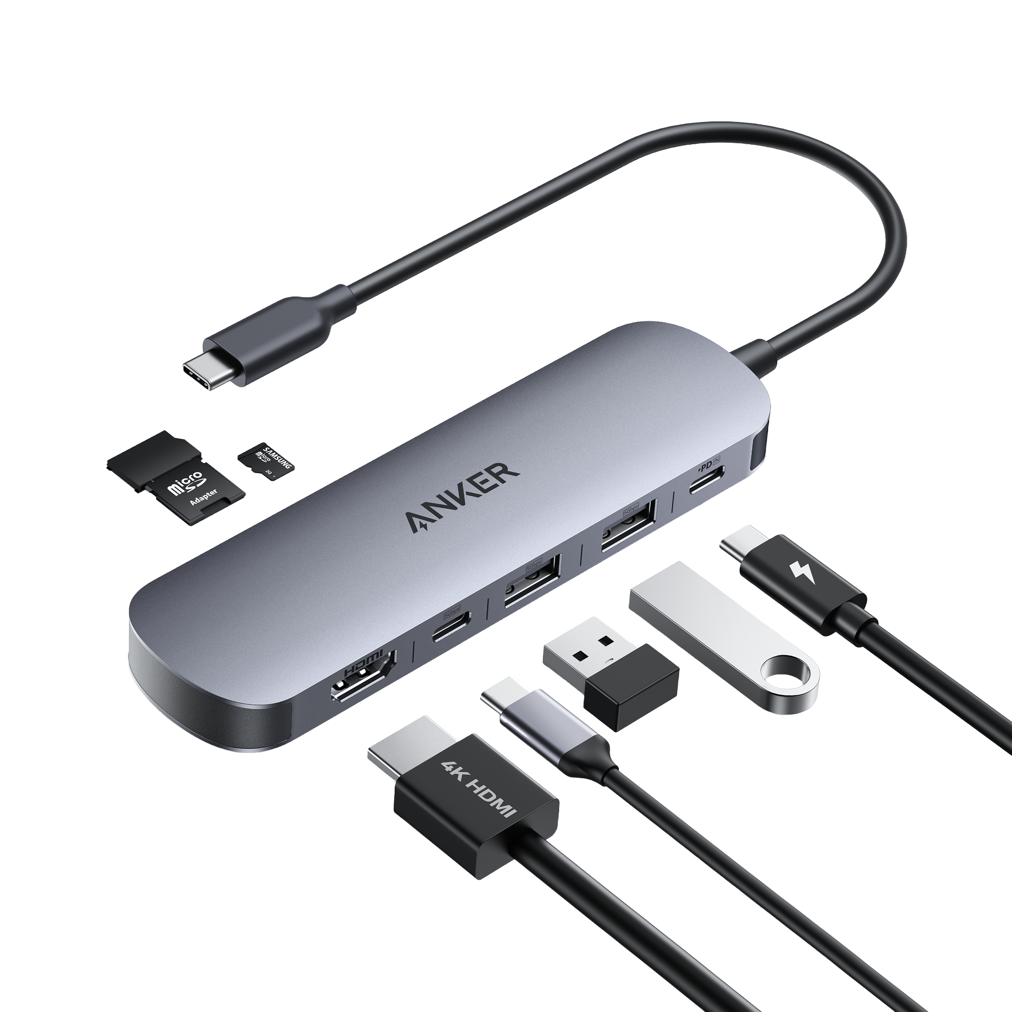 Anker USB-C 7 in 1 Multi-Port USB Adapter (A83D2)