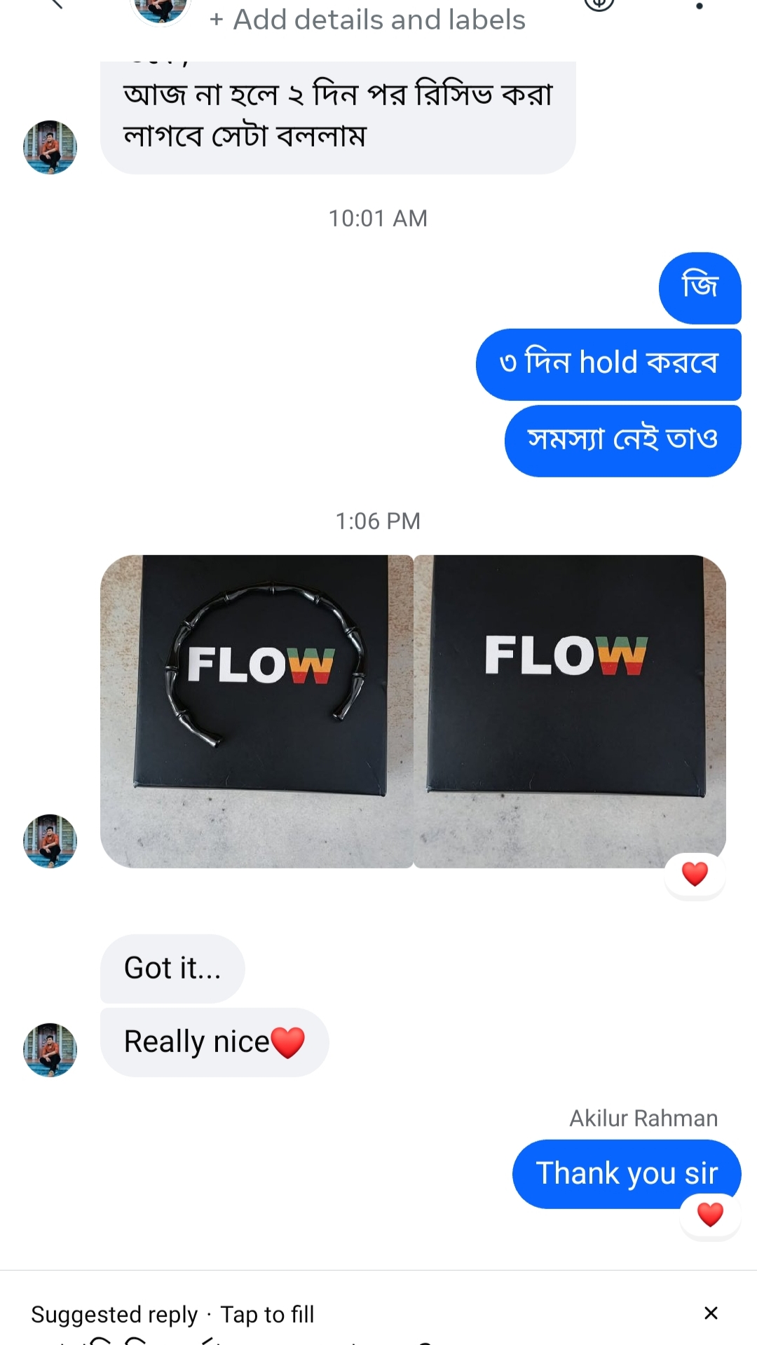 Customer review