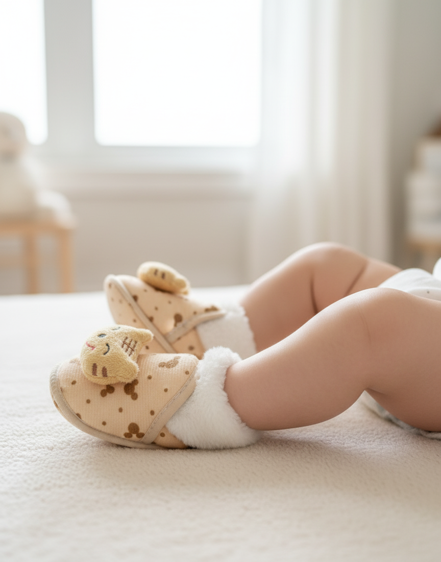 Comfortable Soft Winter Shoes for Babies – Cute Cat Design (0–12 Months) thumbnail 8