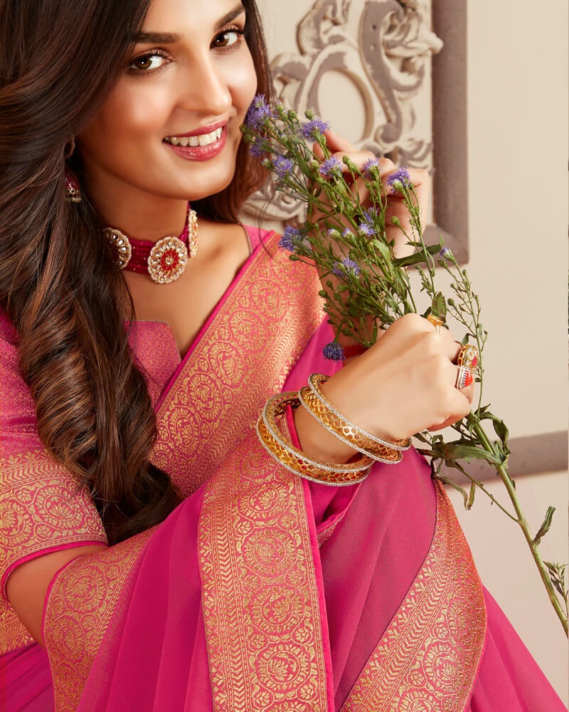 Kubari Silk Saree (With Blouse piece )_img_2