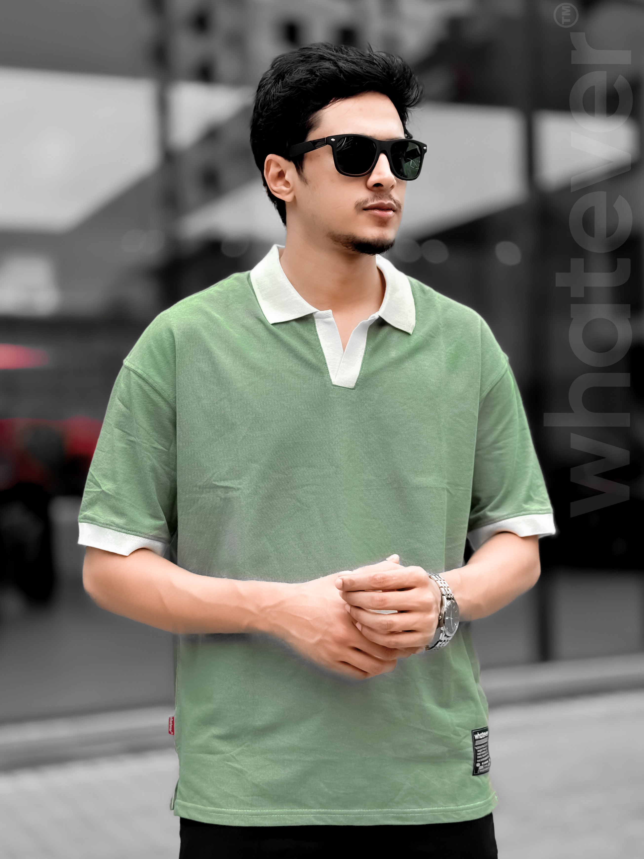 OLD MONEY PK WASH POLO (Light Green)