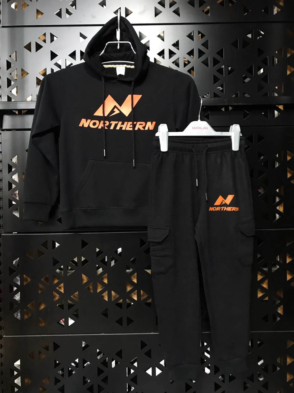 Kids Hoddie Set ( Norther Black) - Image 3