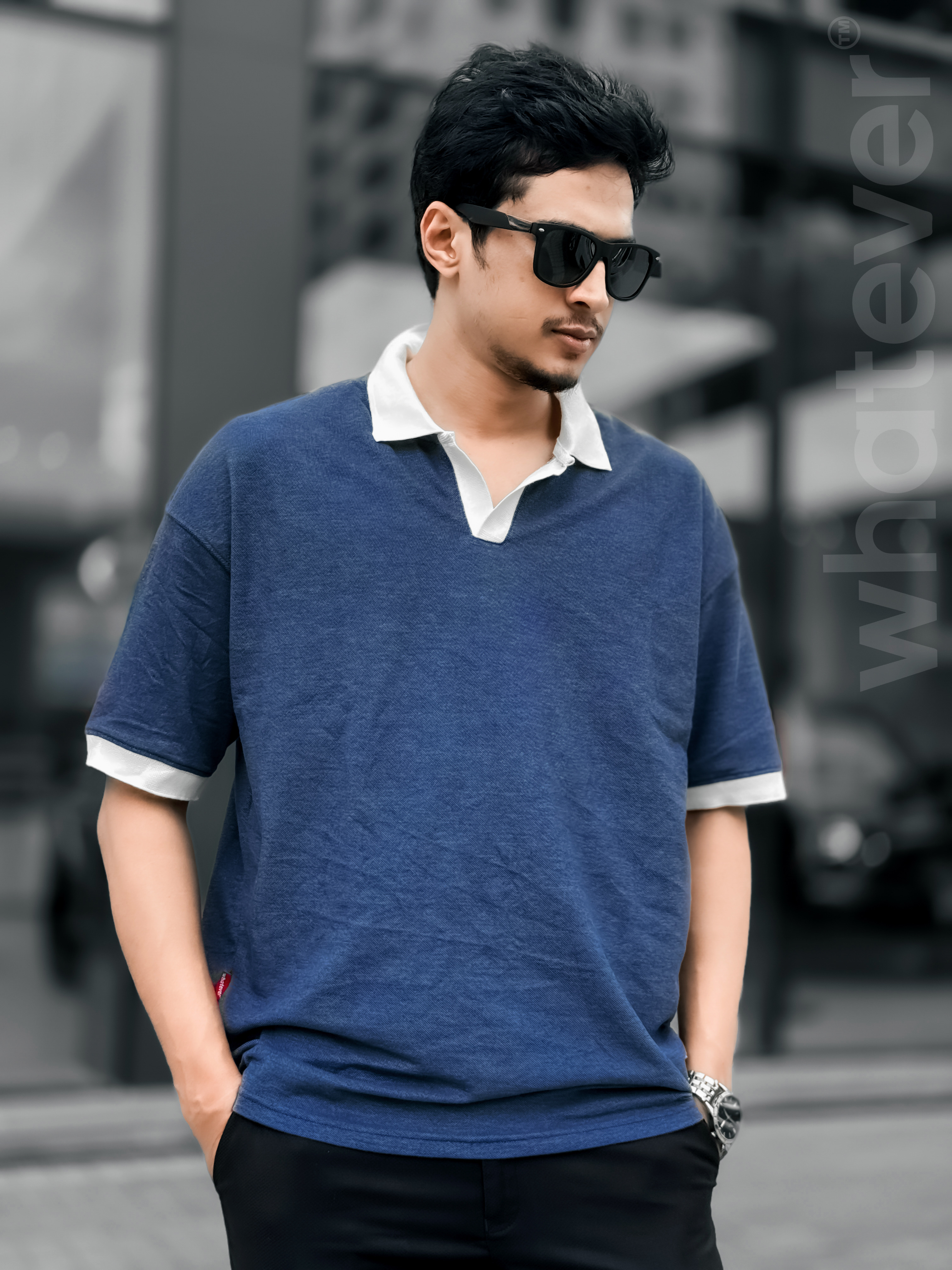 OLD MONEY PK WASH POLO (Deep Blue)