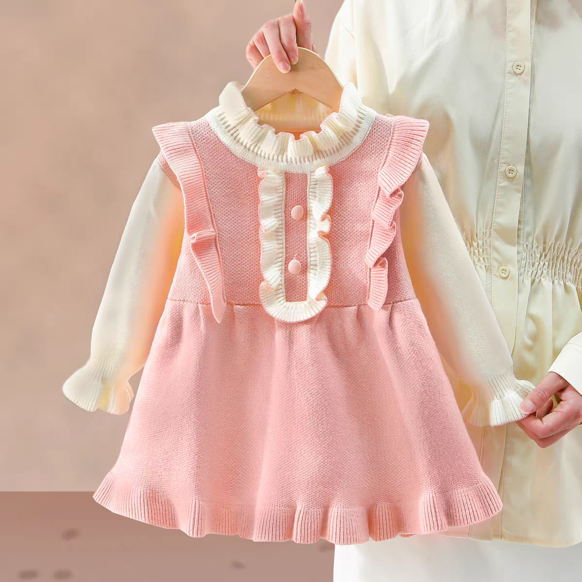 Baby Girls Knitted Soft, Stylish & Cozy Winter Dress (6 months to 5 years) for ANGEL