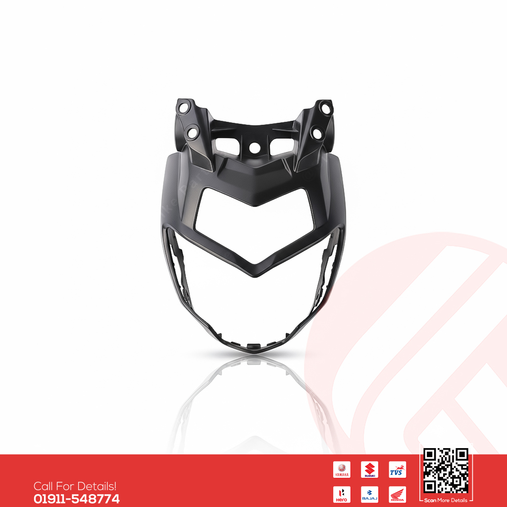 Headlight Mask (Upper) for Yamaha FZS V3 & FZS V3 Deluxe bike.