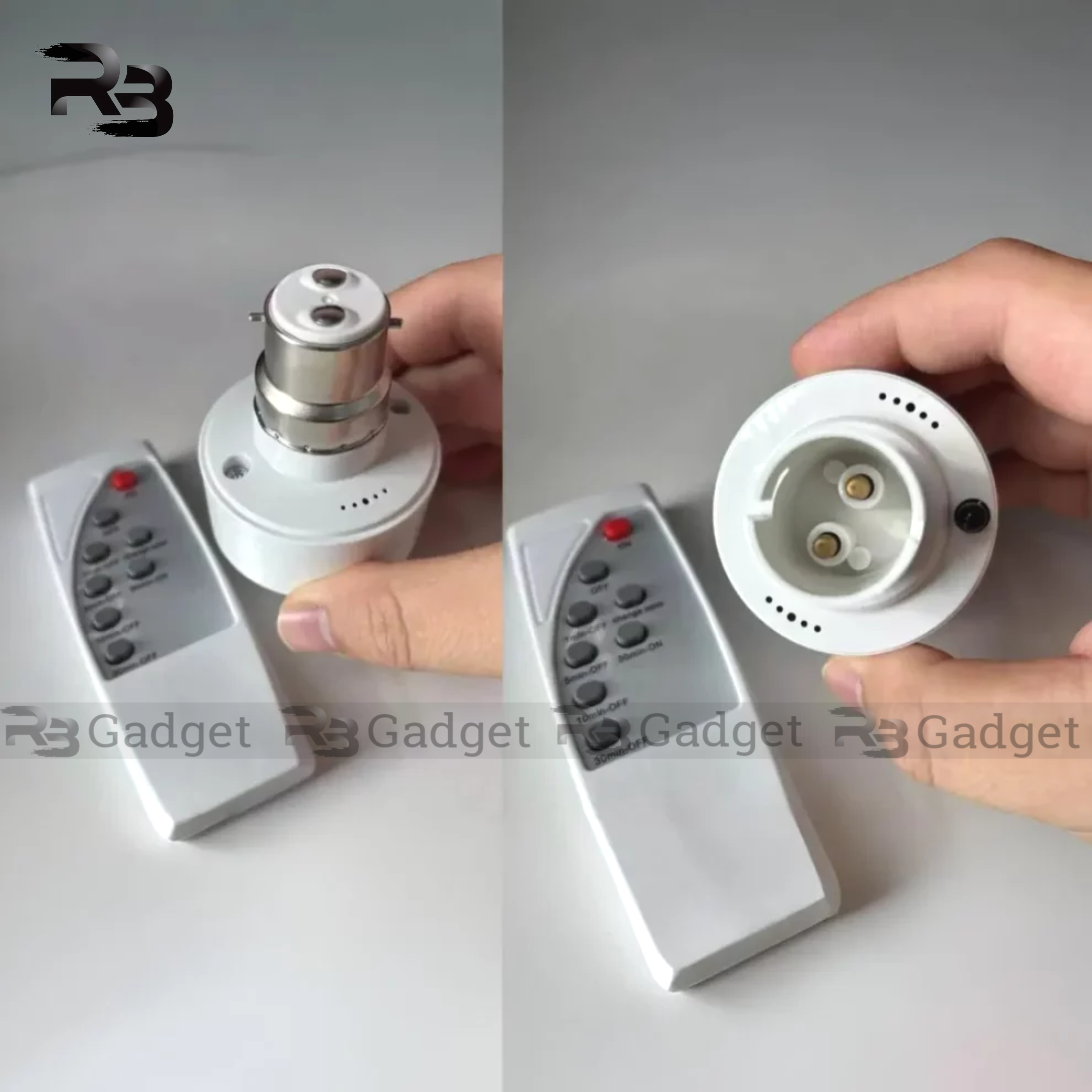 Smart B22 to B22 IR Lamp Holder with Wireless Remote & Timer_img_0