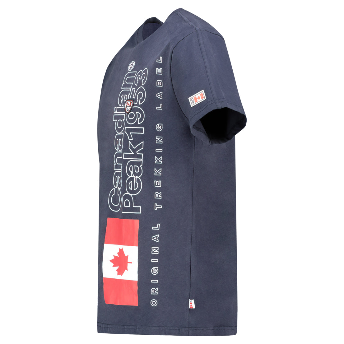 Canadian Peak JOGOEAK Homme - T-Shirt Col Rond avec Impressions et Drapeau Marine_img_3