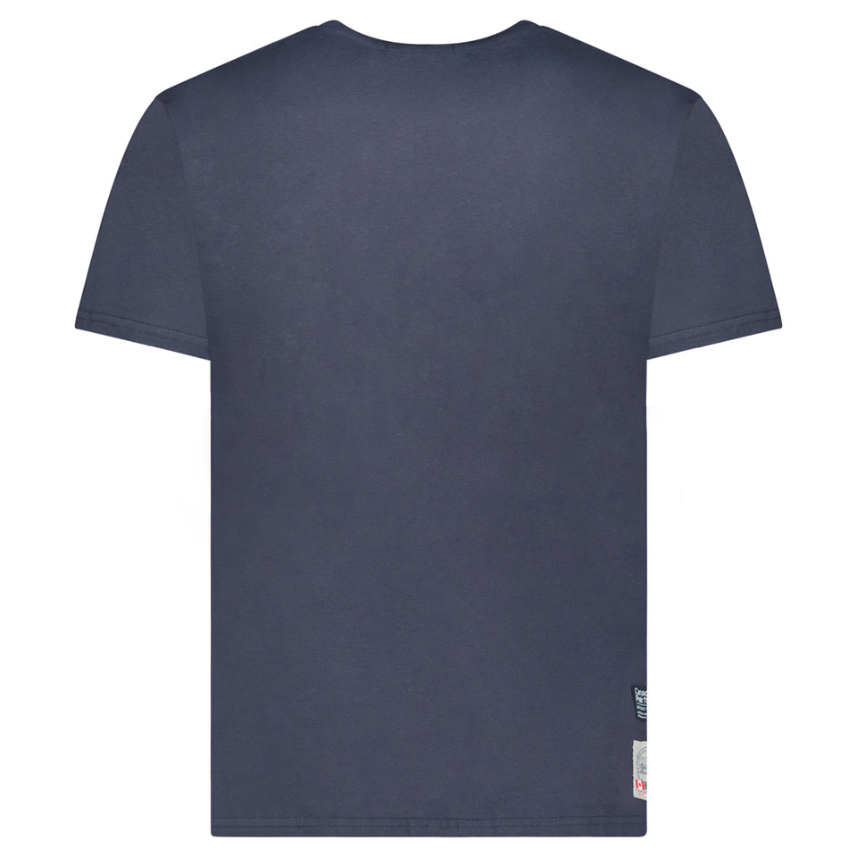 Canadian Peak JOFFROYEAK Homme - T-Shirt Col Rond avec Impressions et Drapeau Marine_img_3