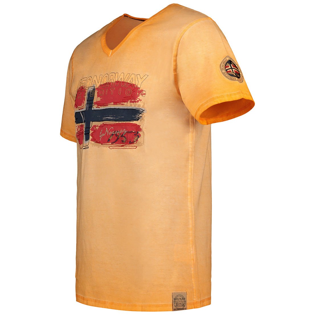 Joasis Homme - V-neck T-shirt Orange_img_2