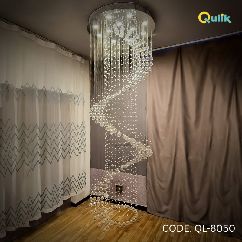 Qulik Modern Celestial DNA Chandelier Hanging Dragon Ball LED Ceiling Light (QL-8050)