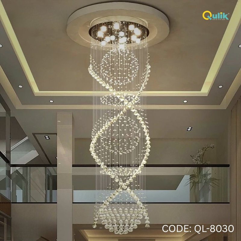 Qulik Modern Celestial DNA Chandelier Hanging Dragon Ball LED Ceiling Light (QL-8030)