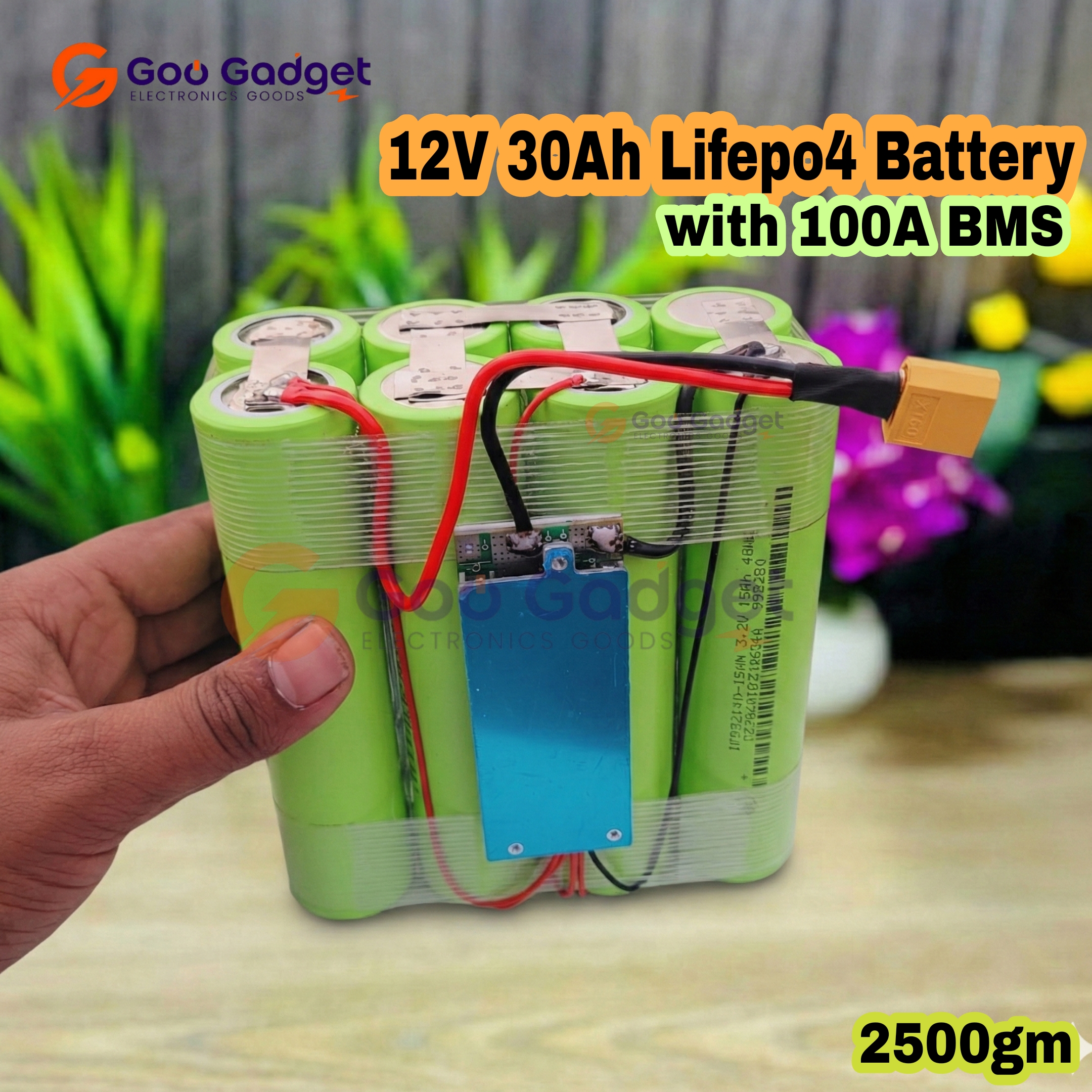 12V 30Ah LiFePO4 Battery Pack | 100A BMS | Heavy-Duty Power Pack