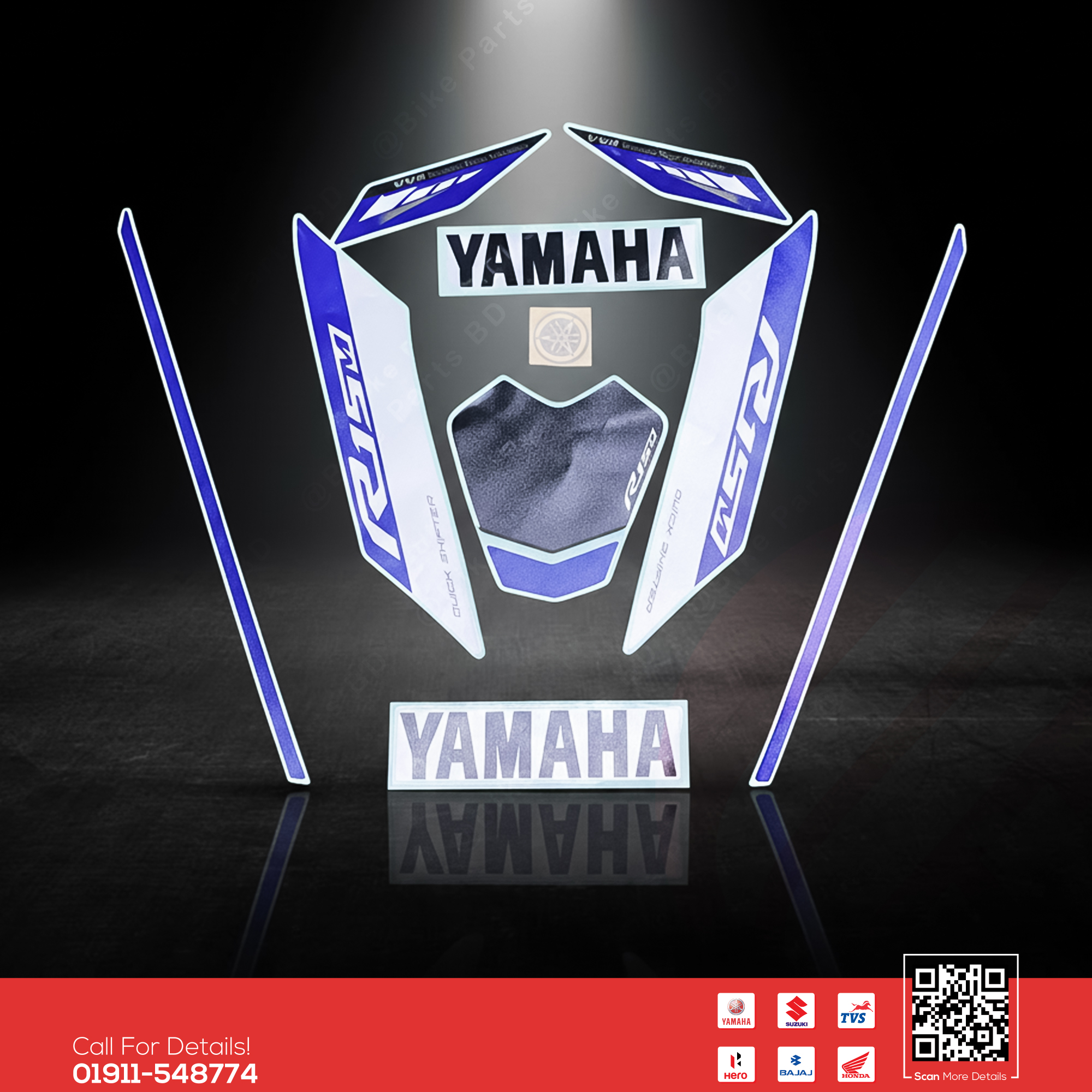 Full Set Sticker for Yamaha R15M BS6 bike.
