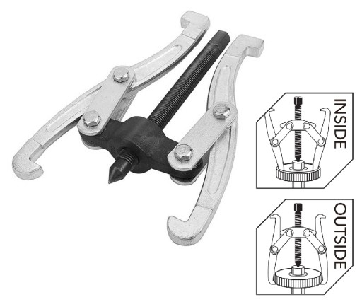 TOLSEN 65000 3" 2-Jaw Gear Puller, Adjustable, Forged Steel, Zinc Plated | Model: 65000_img_1
