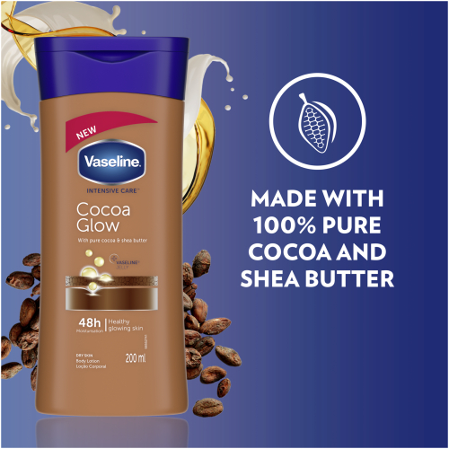 Vaseline Body Lotion Intensive Care Cocoa Glow 200ml_img_1
