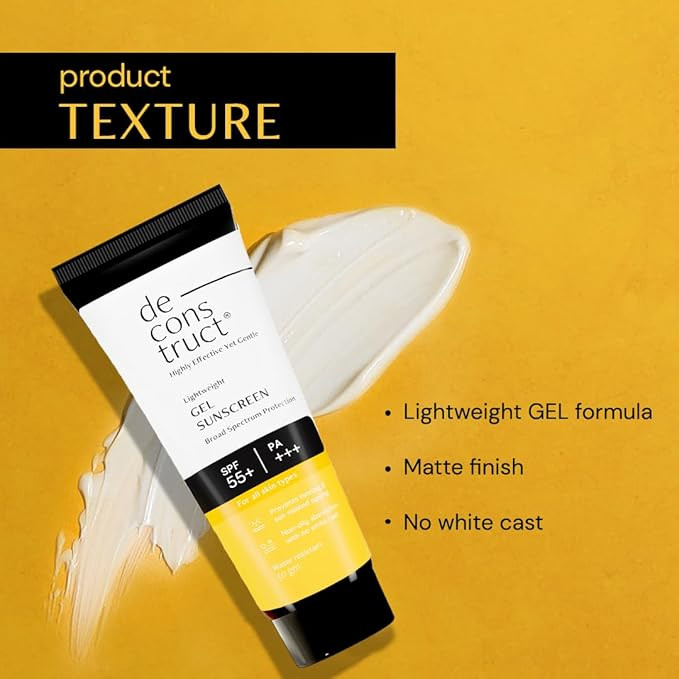 deconstruct Sunscreen - SPF 55+ PA+++ Lightweight Gel Sunscreen 50ml_img_2