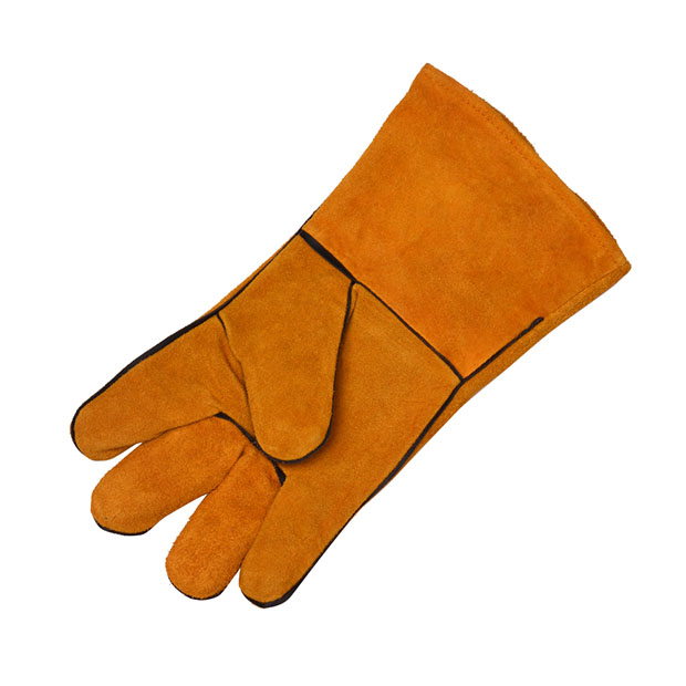 HARDEN 766113 Welding Gloves, 13", top quality, Heat Resistance Long Cow Split Leather Glove Welding Gloves for Welder 766113_img_2