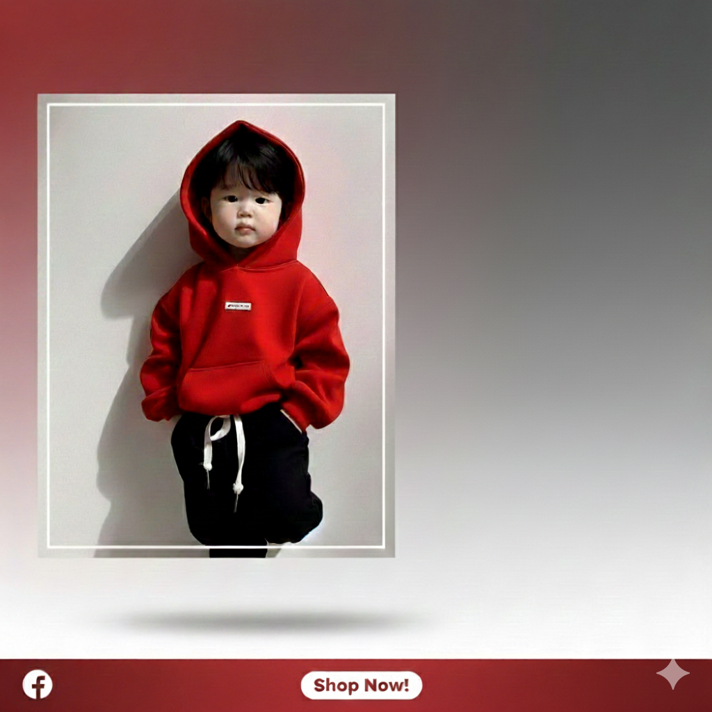 Hoodie and trousers (Red colour hoadies and Black trouser)_img_1