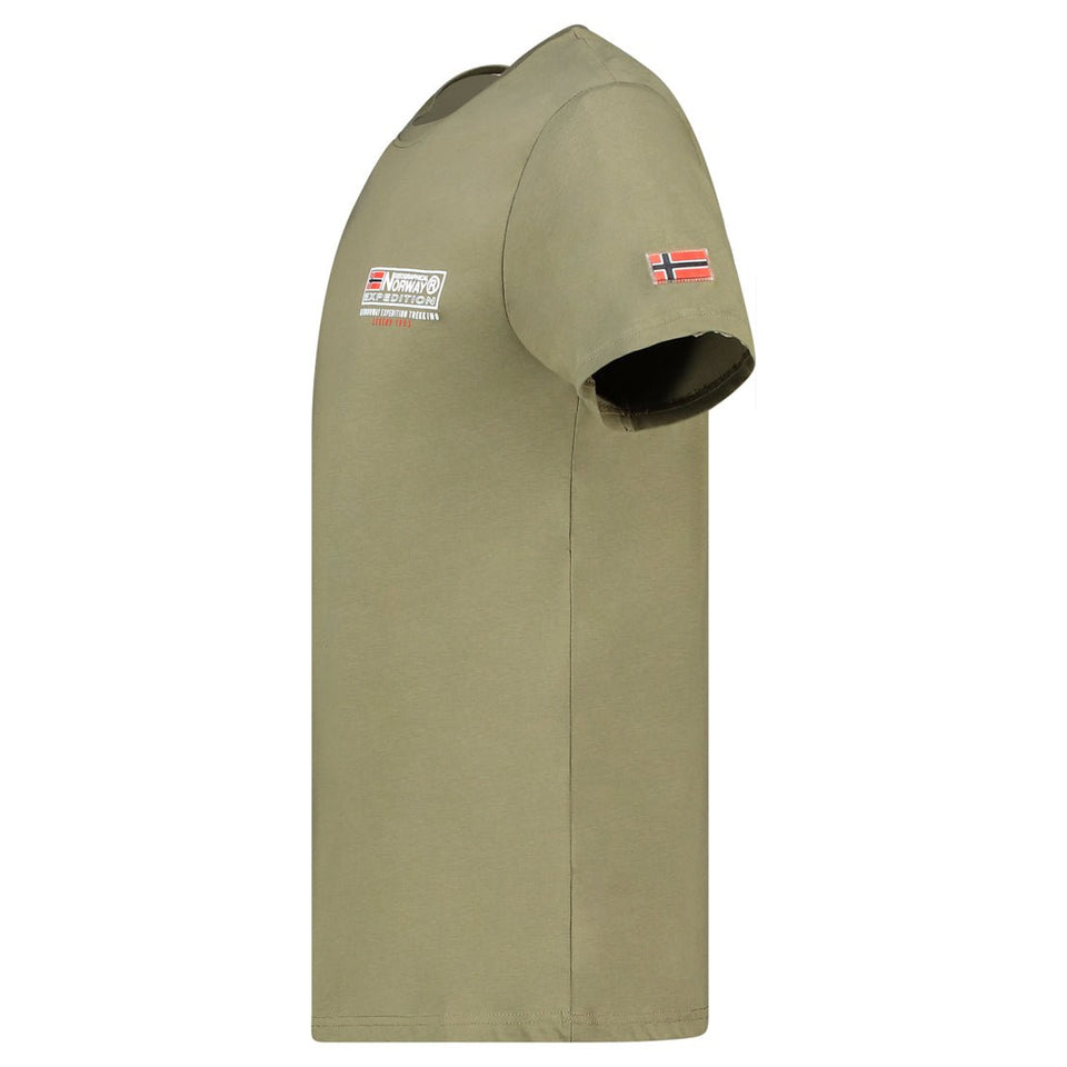 T-Shirt Men Short Sleeve with Khaki Flag_img_2