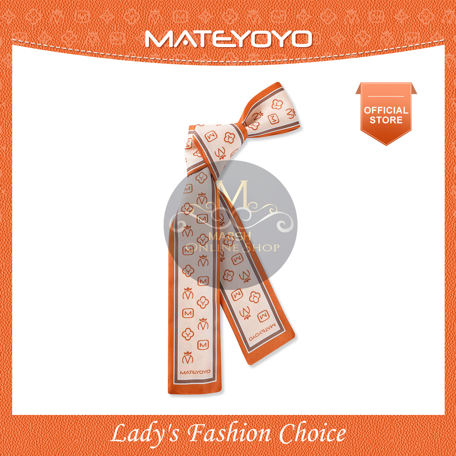 💥MATEYOYO Bag Accessories Silk Scarf