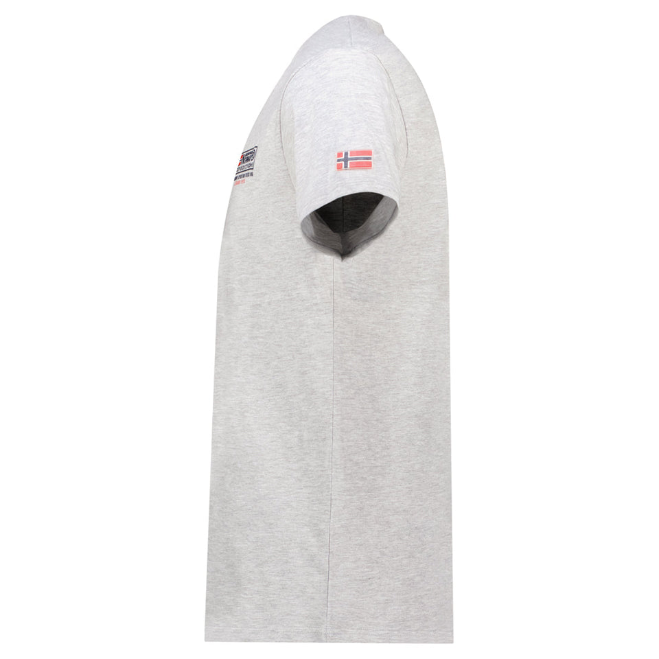Men's T-Shirt Short Sleeve with Light Grey Flag_img_3