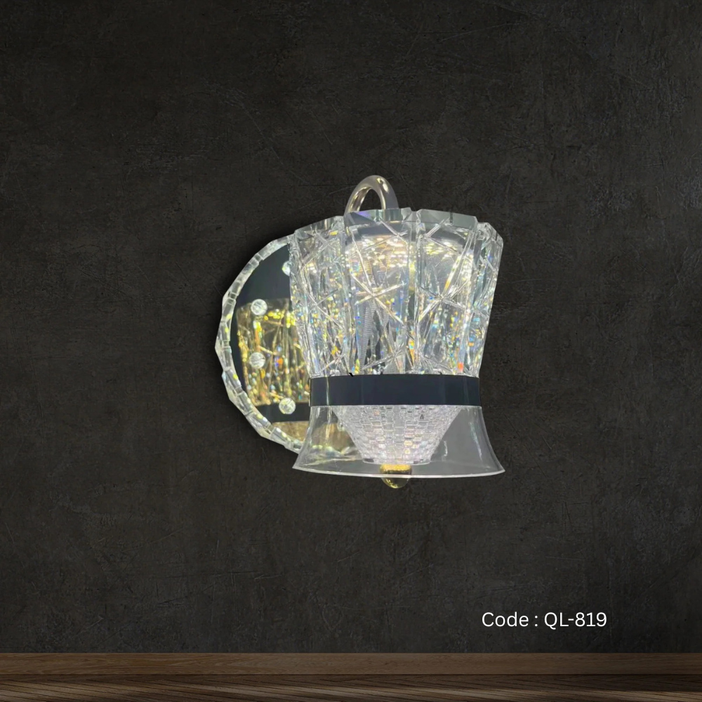 Qulik Modern bell-shaped crystal wall light (QL-819)_img_0