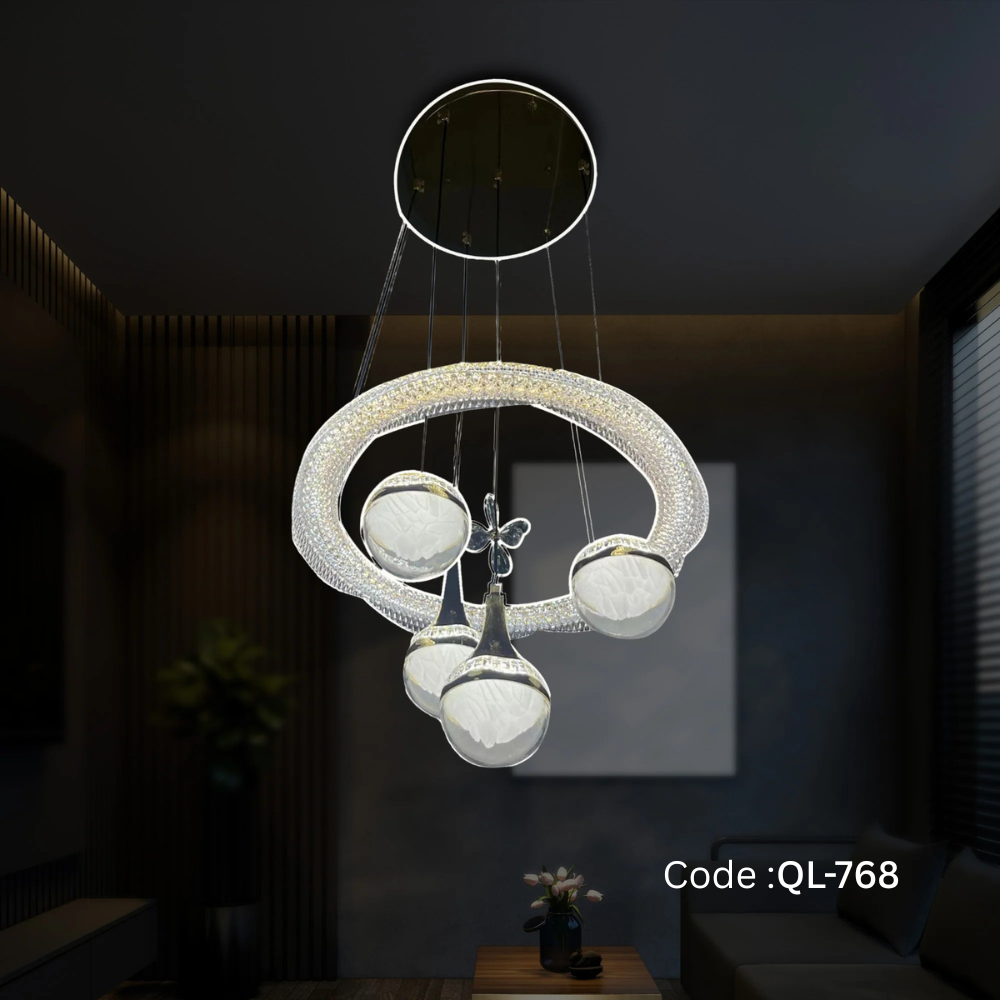 Qulik Modern Circle Ring Hanging Flower Pendant Light (QL-768)