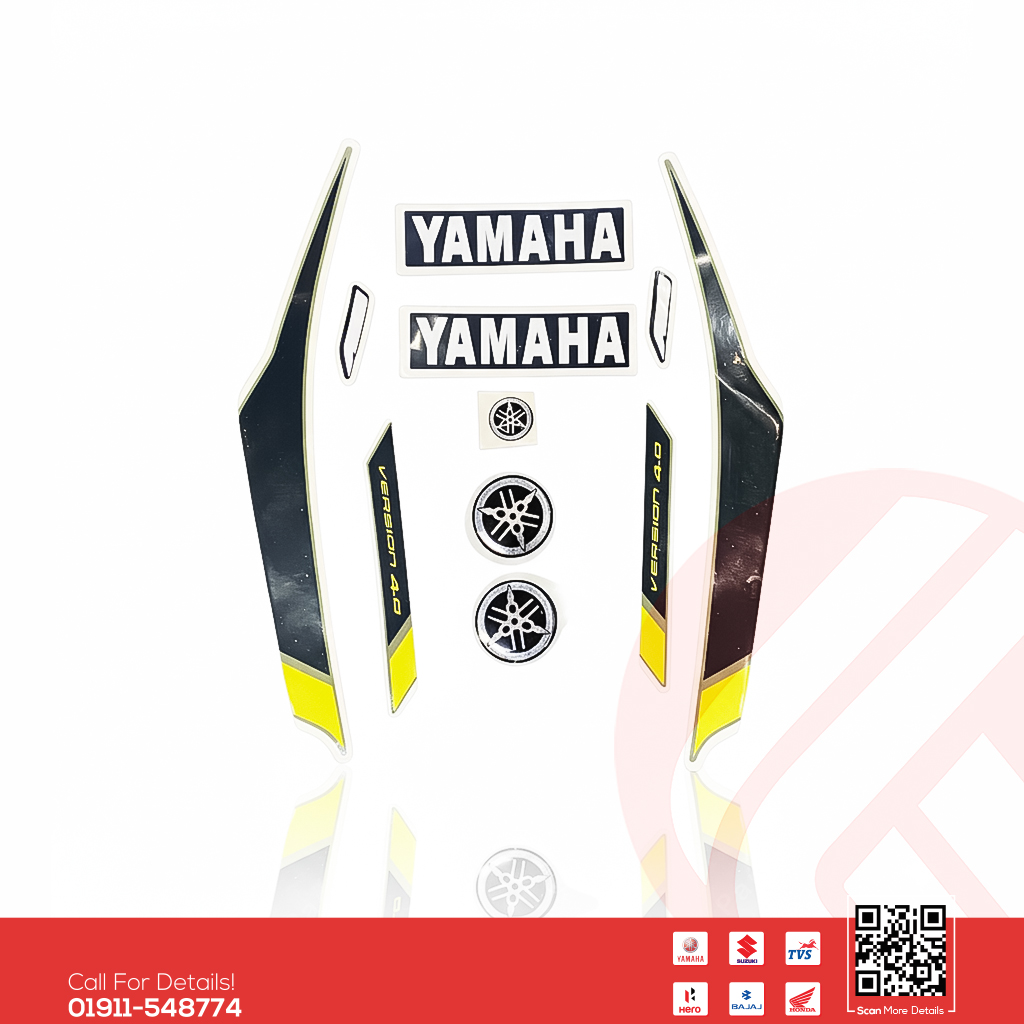 Full Set Sticker for Yamaha FZS V4 (Cyber Green) bike.