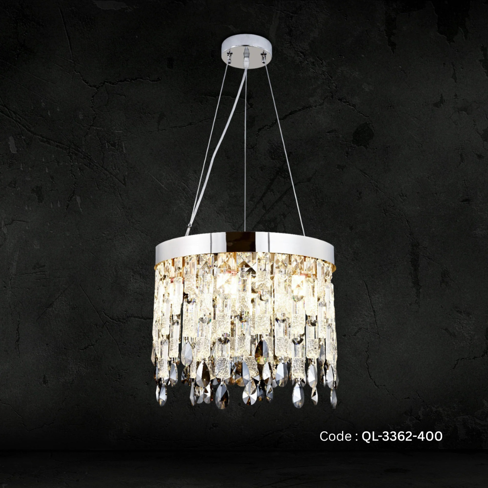 Qulik Modern CRYSTAL Water Drop Hanging Suspension Chandelier (QL-3362-400)