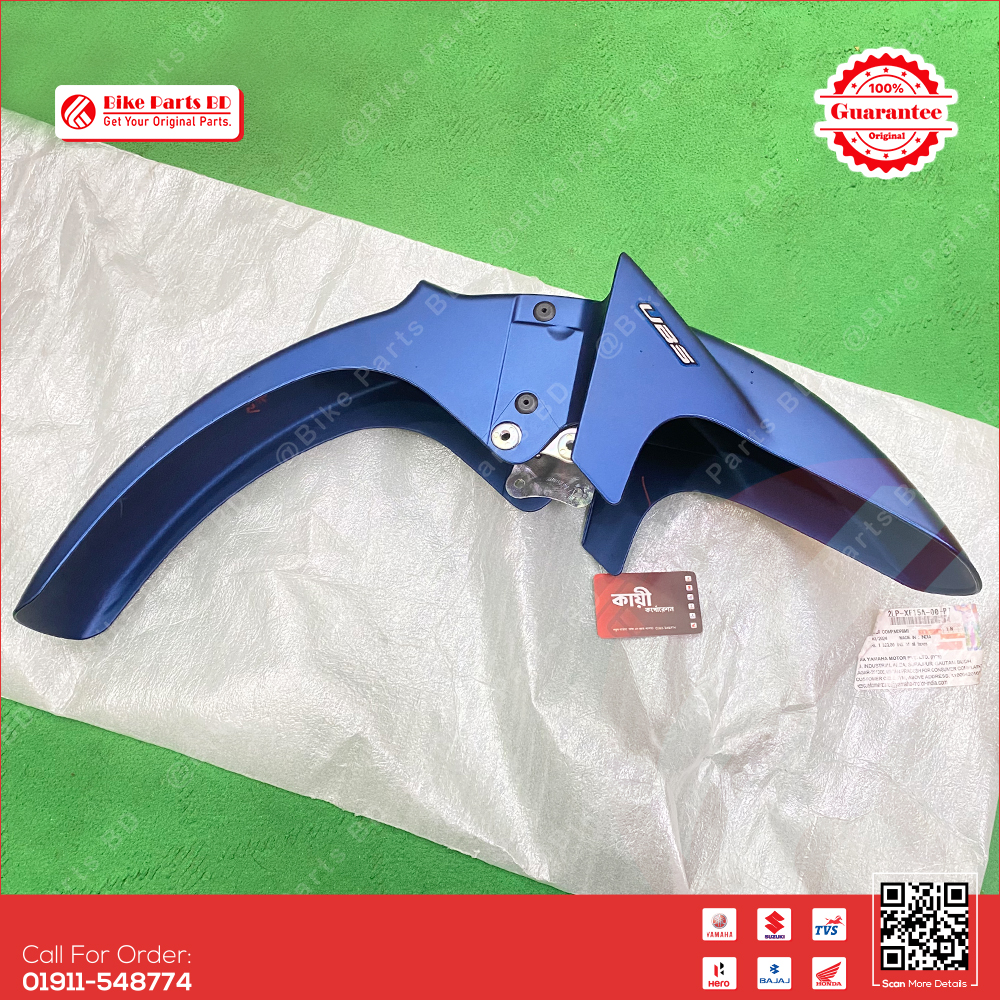 Mudguard (Armada Blue) for Yamaha Saluto 125 bike. thumbnail 1