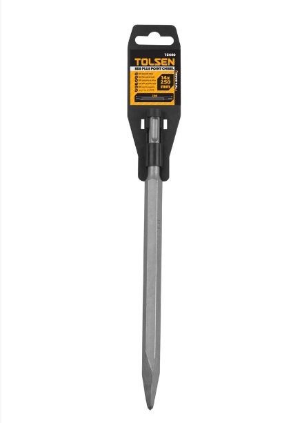 TOLSEN 75440 SDS-PLUS Point Chisel | 14 × 250mm | Chrome Alloy Steel | Industrial Grade | Model: 75440_img_4