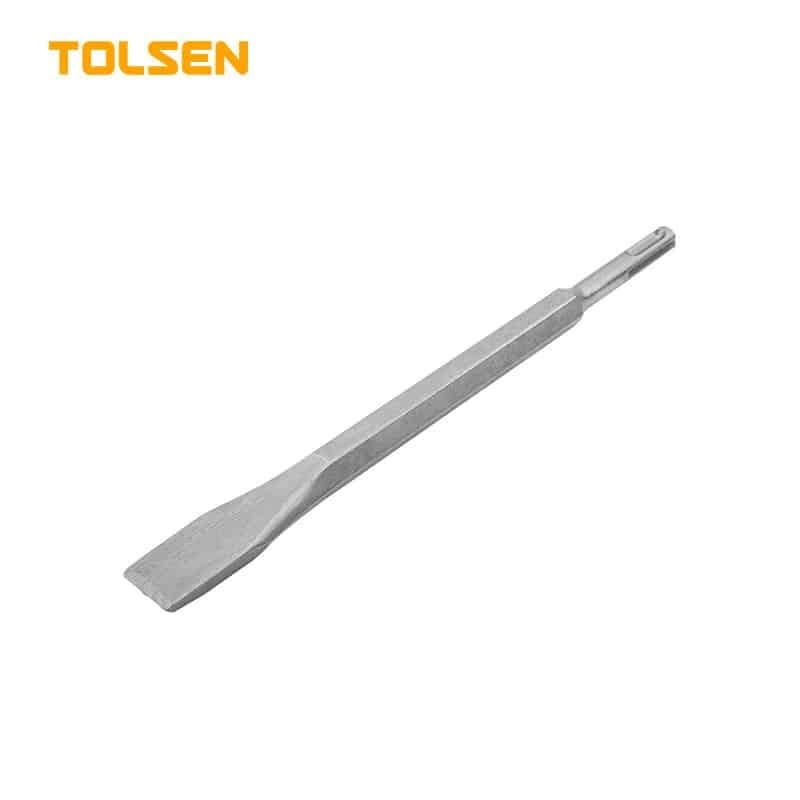 TOLSEN 75441 SDS-PLUS Flat Chisel | 14 × 250 × 20mm | Chrome Alloy Steel | Industrial Grade | Model: 75441