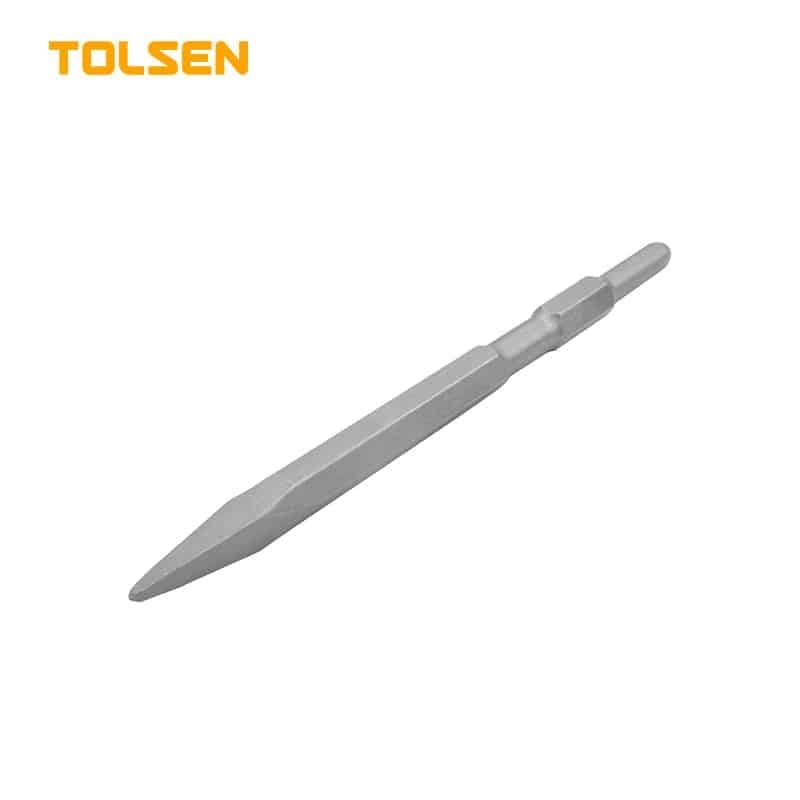 TOLSEN 75450 Hex Point Chisel (Industrial) | 17 × 280mm | Chrome Alloy Steel | Sand Blasting Finish | Model: 75450