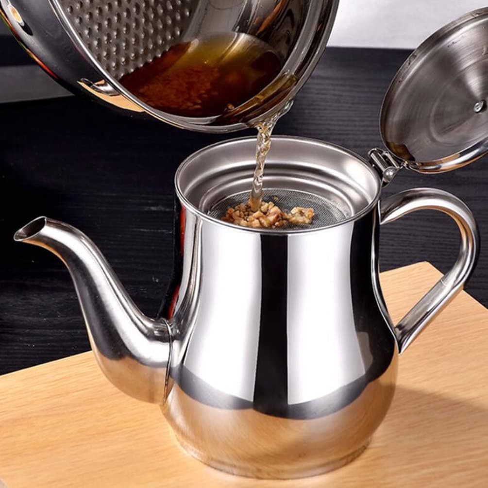 Stainless Steel Bacon Grease Container with Fine Mesh Strainer – Cooking Oil Keeper & Grease Storage Pot (24oz/32oz)_img_1