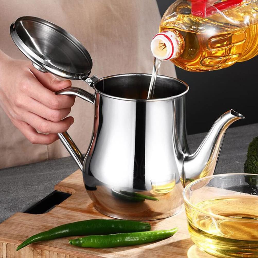 Stainless Steel Bacon Grease Container with Fine Mesh Strainer – Cooking Oil Keeper & Grease Storage Pot (24oz/32oz)_img_2