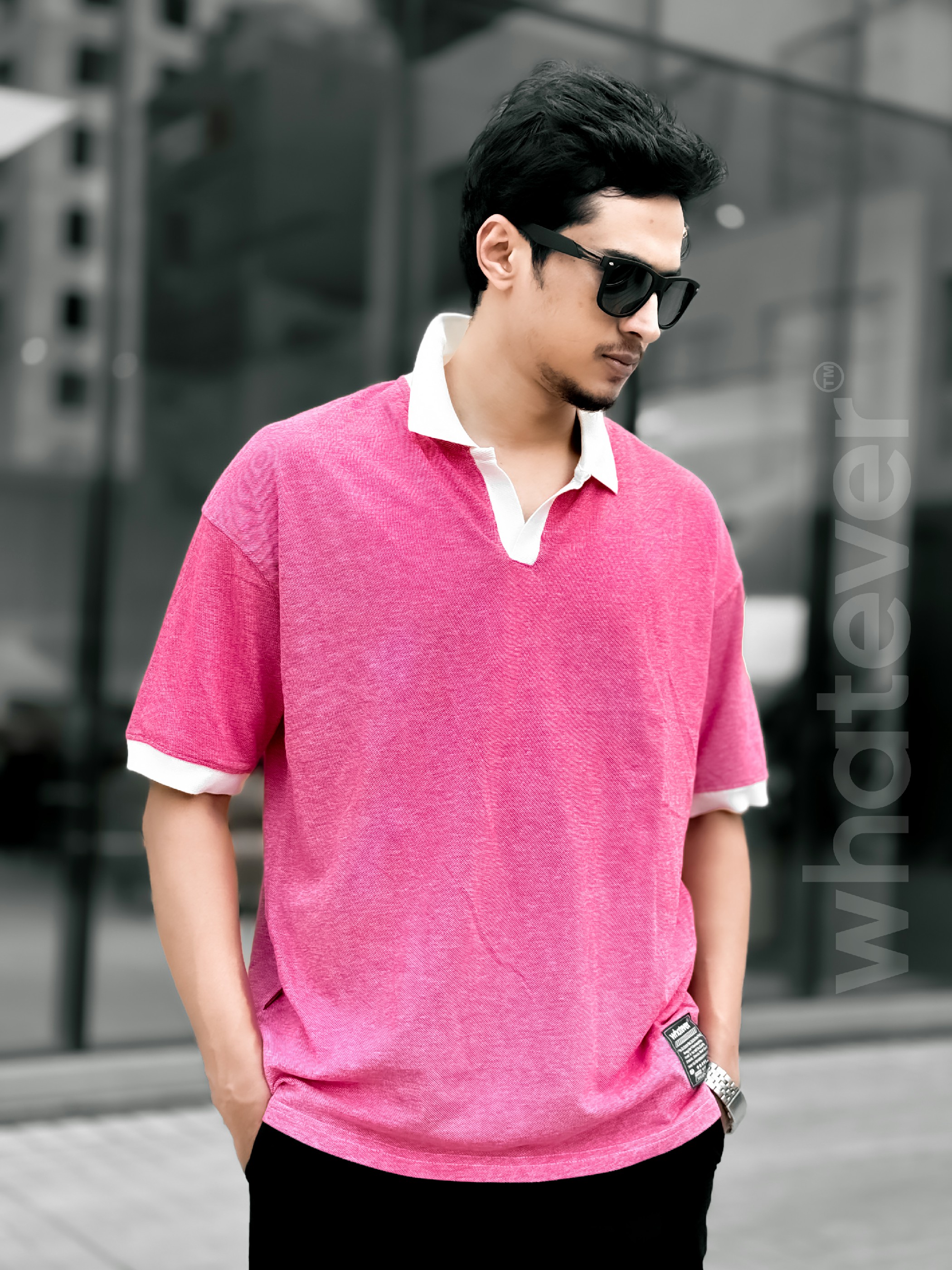 OLD MONEY PK WASH POLO (Rose Red)_img_8