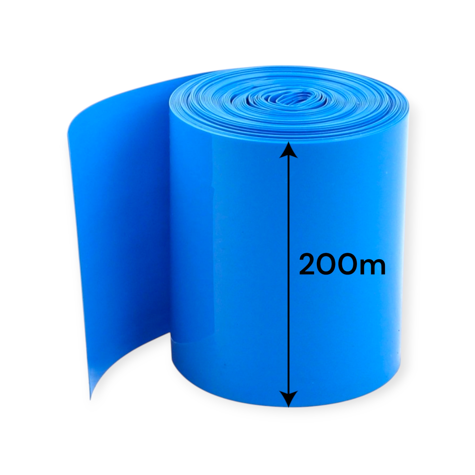1ft 200mm PVC Heat Shrink Tubing Wrap | Blue Color | Battery Pack Insulation Sleeve