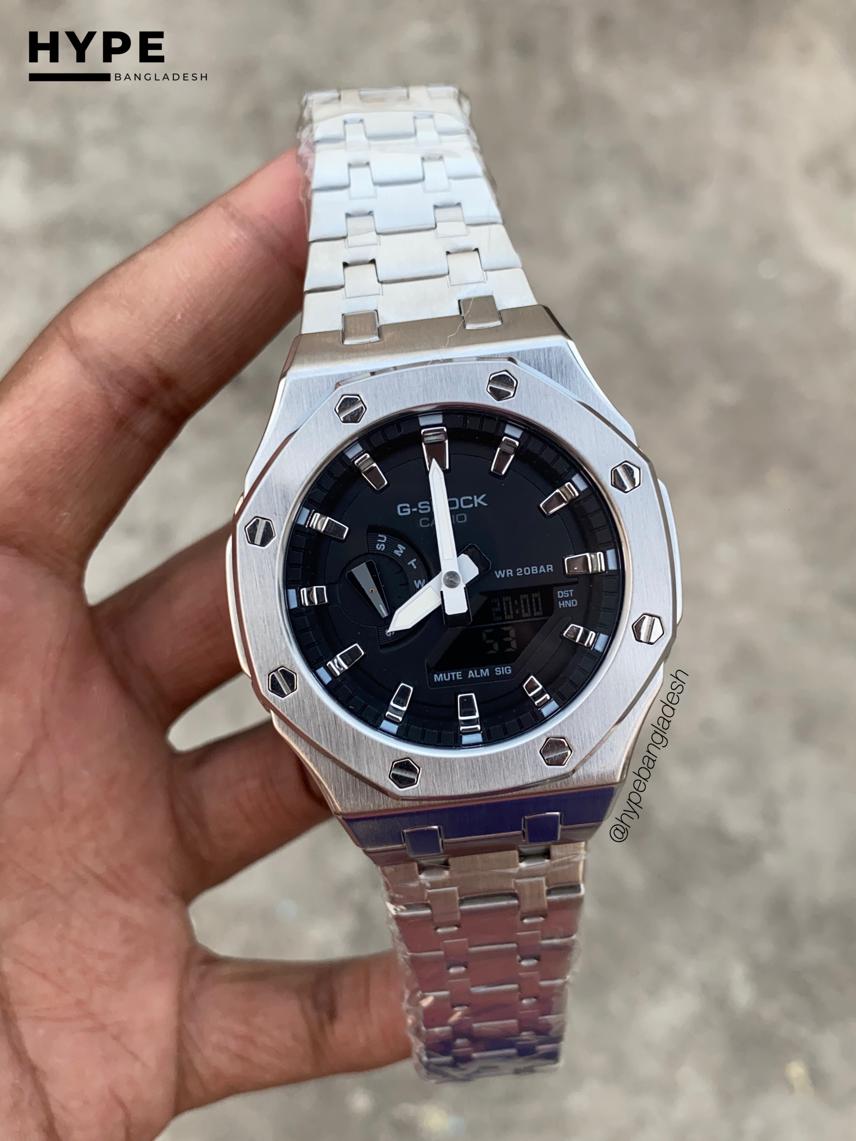 GSHOCK Oak shape Silver