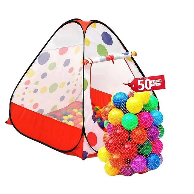 (Ball Pit) Tent Play House - 50 Balls, Play Ball House, Children's Magic Game House