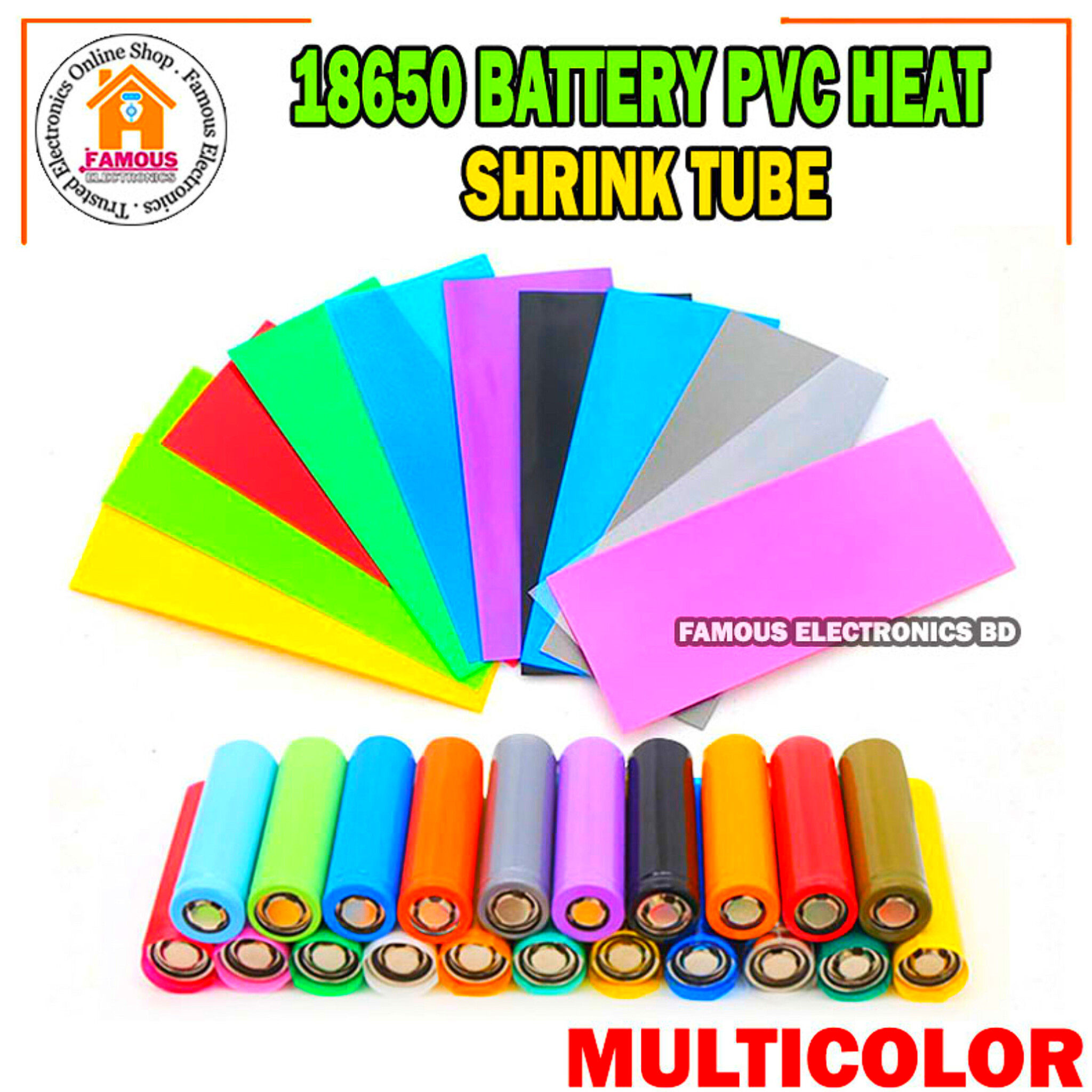 18650 Lithium-Ion Battery Wrap PVC Heat Shrink Tube (1PCS) Insulated Film Protect Case Pack Sleeving_img_1
