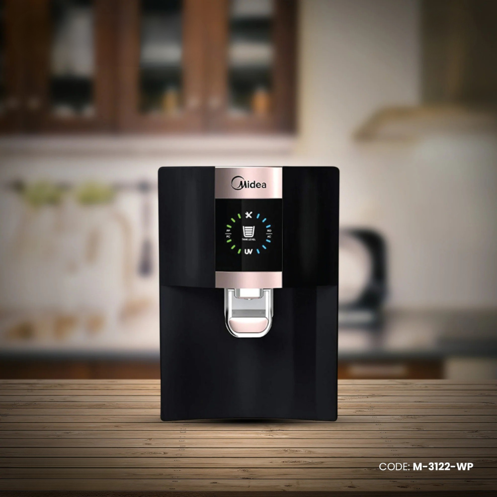 Midea water Purifier 8 Ltr JN1648T (RO+UV) (Black) M-3122-WP