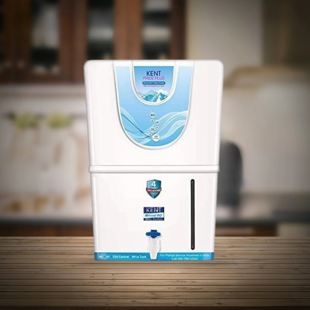 Kent Pride Plus RO + UF + UV Wall Mountable Water Purifier (White) K-3274-WP